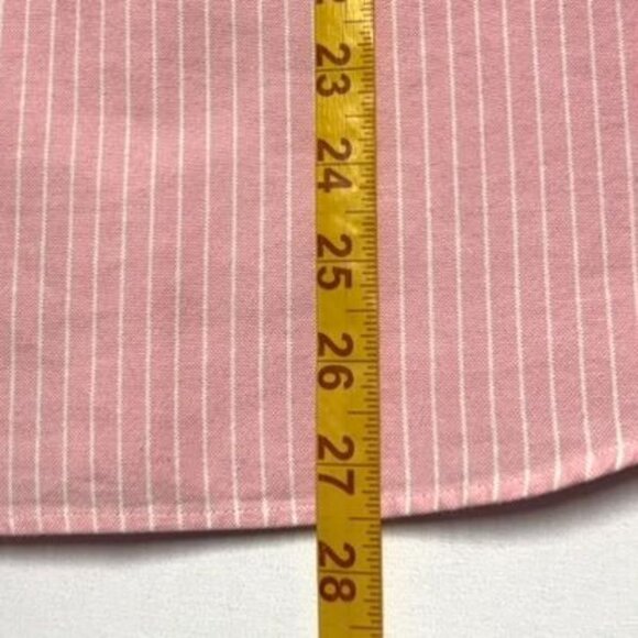 Ralph Lauren Women's Sport Size 8 Pink and White Striped Blouse Excellent - Picture 6 of 7